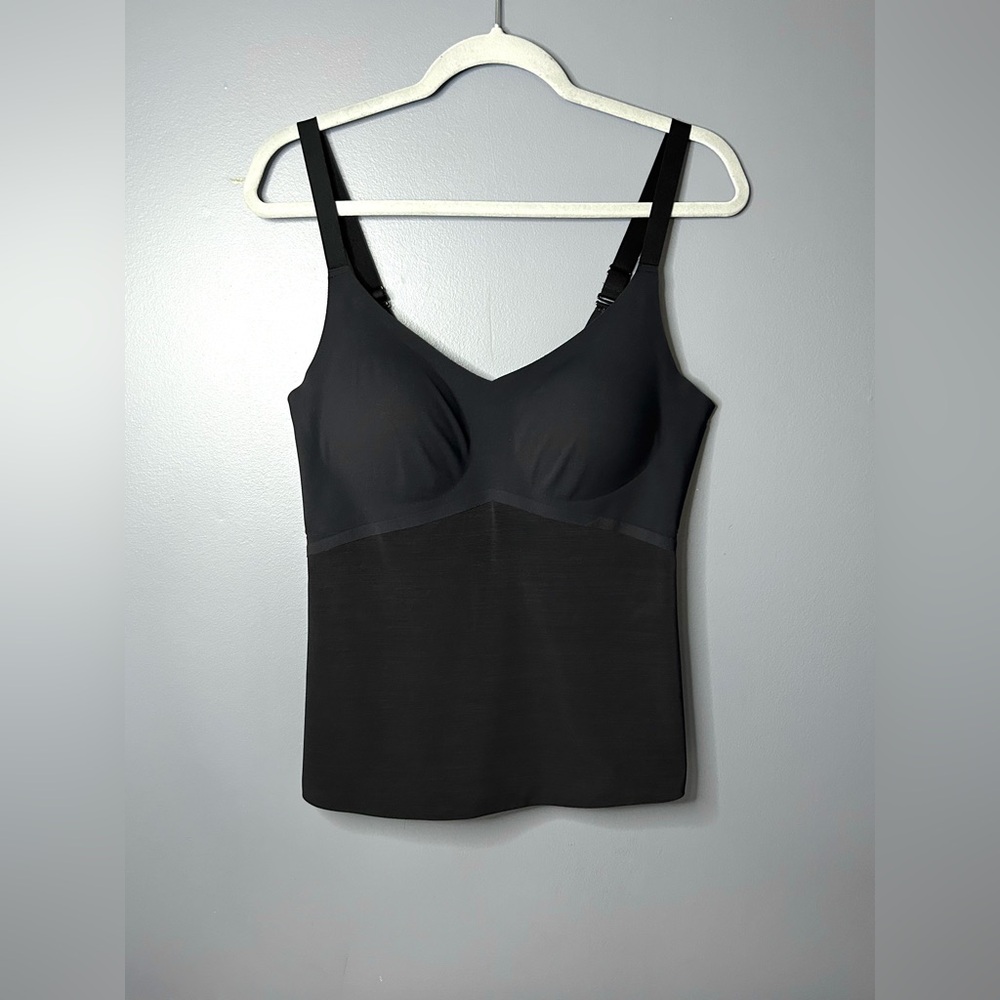 Honeylove Shaping Tank Top Women's L Black Liftwear Shapewear Seamless Cami Soft